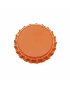 Beer Bottle Crown Caps [Orange, 26mm, Oxygen Barrier, Pry-Off, 250 Count]
