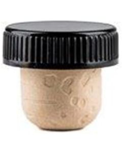 Bar Top Tasting Corks [Synthetic Cork with Plastic Tops, 19.5 mm Shaft, 27 mm Cap, Bag of 12]