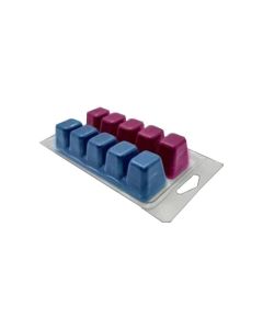 Two-Piece Wax Melt Clamshells [2.5 oz Total Capacity, 10 Cavity, PET Plastic, 30 Pack]