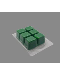 Wax Melt Display Tray with Deluxe Clamshells [12 Slot Tray, 2.4 oz 6-Cavity Clamshells, PET Plastic, 12 Pack]