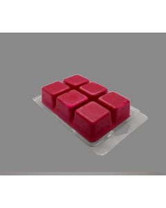 PET Wax Melt Clamshell Molds - [5 oz Capacity, 6 Cavity, 6 x 3.875 x 1 in, BPA Free, Pack Of 30, Reusable]