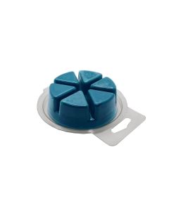 Pie Shaped Wax Melt Clamshells - [6 Cavities, 2.5 Ounce Total, PET Plastic, Case Of 500, BPA Free]