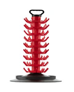 Screw Type Bottle Drying Tree - [90 Bottle Capacity, With Drip Tray, Compatible With Bottle Rinser, Made In Italy]