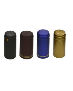 Wine Bottle PVC Heat Shrink Capsules with Tear Tabs Variety Pack [30 x 60mm, PVC, 160 Count, Assorted Colors]