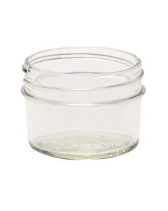 Glass Regular Mouth Mason Canning Jars - [4 oz, No Lids, Smooth Sides, Case Of 12, Made In USA]