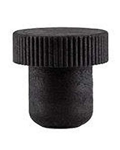 Bar Top Tasting Corks [All Black Synthetic, 19.5mm Shank, 27mm Cap, Bag of 12]