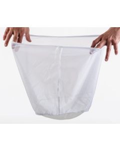 Gusseted Cheese Straining Bag [12 x 9 x 12 Inch, Fine Mesh, Made in Italy]