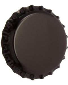 Beer Bottle Crown Caps - [26 mm, Black, Oxygen Barrier, 500 Count]