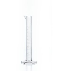 Graduated Cylinder with Spout and Base [100cc, Extra Clear Food-Grade Plastic, Made in Italy]
