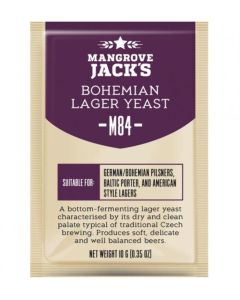 Mangrove Jack’s M84 Bohemian Lager Yeast [10g, Treats 23L or 5 Gallons, For Lager Styles]
