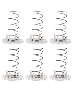 Fermentation Spring Weights And Plastic Presses - [4 in Diameter, Set Of 6, For Mason Jars And Crocks]