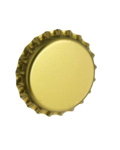 Beer Bottle Crown Caps [Gold, 26mm, Oxygen Barrier, Pry-Off, 10,000 Count]