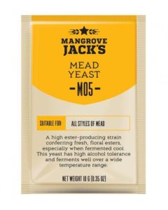 Mangrove Jack’s M05 Mead Yeast [10g, For Mead and Country Wine, Treats 23L or 5 Gallons]