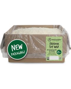 Freedom Soy Wax Beads For Candle Making - [45 lb Bag, Microwavable, Paraffin Free, For Containers And Melts]