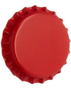 Beer Bottle Crown Caps - [26 mm, Red, Oxygen Barrier, 500 Count]