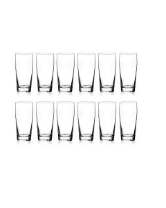 Amsterdam Beer Glasses - [13 oz, Traditional Style, Set Of 12, Crystal Clear, Made In Bulgaria]