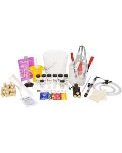 Premium Fruit Wine Making Equipment And Ingredient Kit - [1 Gallon Starter, 38 Piece Set, Makes 30 Gallons, Use Your Own Fruit, With Recipe Book]