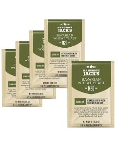 Mangrove Jack’s M20 Bavarian Wheat Yeast [10g Packets, Pack of 5, Treats 23L or 5 Gallons]