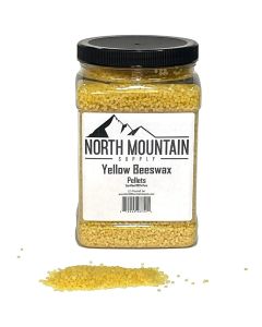 Yellow Beeswax Pellets [2.5 lb, 144 to 150 Degree Melt Point, 100% Pure, Plastic Jar]