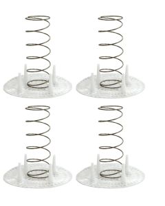 Fermentation Springs with Plastic Presses [6.5 Inch Diameter, Food Grade Stainless Steel, Set of 4]