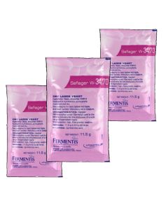 Fermentis Saflager S 189 Dry Lager Yeast - [11.5 g Sachets, 3 Pack, For 10 To 15 L Batches, From Belgium]