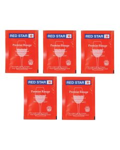 Red Star Premier Rouge Wine Yeast – Pack of 5 – With North Mountain Supply Freshness Guarantee