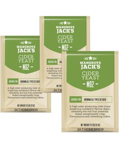 Mangrove Jack’s M02 Craft Series Cider Yeast [9g Packets, Pack of 3, For All Cider Styles]