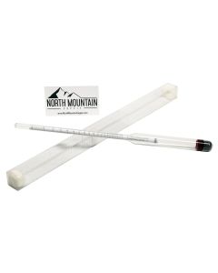 Glass Proof and Tralle Hydrometer Alcoholmeter [0 to 200 Proof, 0 to 100 Tralle, Includes Protective Case]