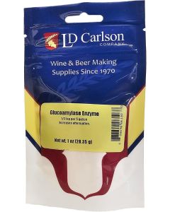 Home Brewing Supplies Glucoamylase Enzyme - [1 Ounce Powder, Saccharification For Starch Based Mashes]