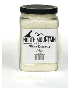 White Beeswax Pellets [2.5 lb, 144 to 150 Degree Melt Point, 100% Pure, Plastic Jar]