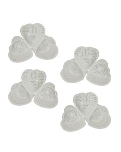 Heart Shaped Cheese Making Molds [2 x 2.5 Inch, Plastic, Made in Italy, Pack of 12]