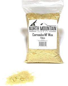 Carnauba NF Wax Flakes - [1 lb Bag, Non GMO, Kosher, High Melt Point, For Personal Care And DIY Formulas]
