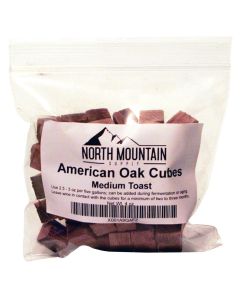North Mountain Supply - AMTC-4oz American Oak Cubes (Medium Toast, 4 Ounce)