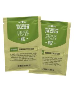 Mangrove Jack’s M02 Craft Series Cider Yeast [9g Packets, Pack of 2, Treats 23L]