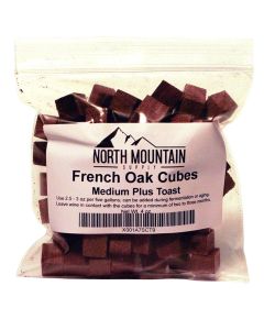 French Oak Cubes - [4 oz, Medium Plus Toast, For Post Fermentation Aging]