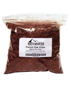 French Oak Chips - [Medium Plus Toast, 1 lb Bag, For Wine And Barrel Alternatives]
