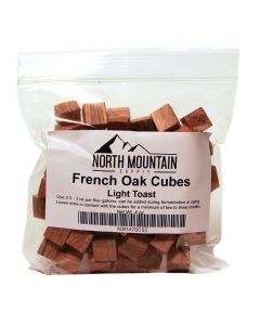 French Oak Cubes - [Light Toast, 4 oz, For Post Fermentation Aging]