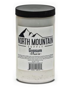 Food Grade Calcium Sulfate Gypsum - [1.5 lb Jar, For Brewing Gardening Tofu Wine And Canning]