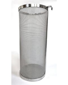 Stainless Steel Beer Hop Strainer with Hook [6 x 14 Inch, 300 to 400 Micron Mesh, Food Grade]