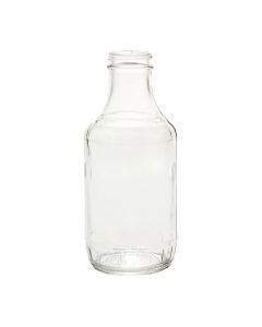 Glass Sauce Bottles – [16 oz, 38 mm Mouth, 12-Pack]
