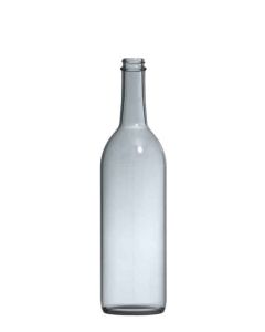 Glass Bordeaux Wine Bottles – [750ml, Clear/Flint, Screw-Top, 12-Pack]