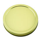 Metal Screw Cap Lid - [110-400, Gold, Plastisol Lined, Single Pack]