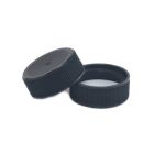 Plastic Screw Cap Lids – [28 mm, Black, Continuous Thread, 12-Pack]
