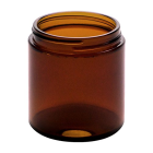 Glass Straight-Sided Jars – [4 oz, Amber, 58 mm Mouth, 24-Pack]