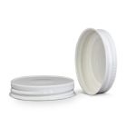 Metal Button Lids - [70-450, White, Plastisol Lined, 12-Pack]