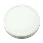 Metal Screw Cap Lid - [110-400, White, Plastisol Lined, Single Pack]
